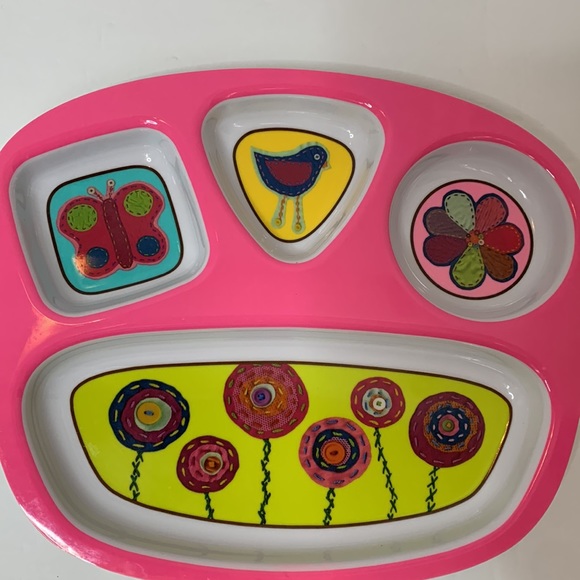 HOME Set of 2 Melamine Sectioned Plates - Picture 5 of 10